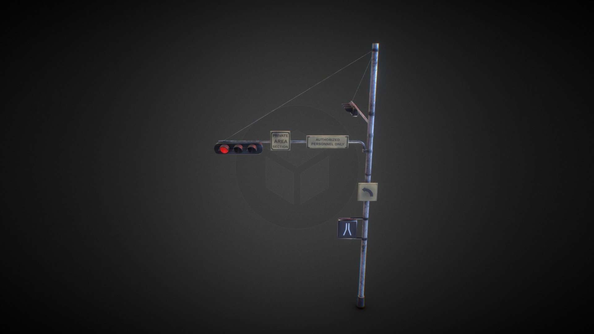 Dirty Traffic Lights – low poly