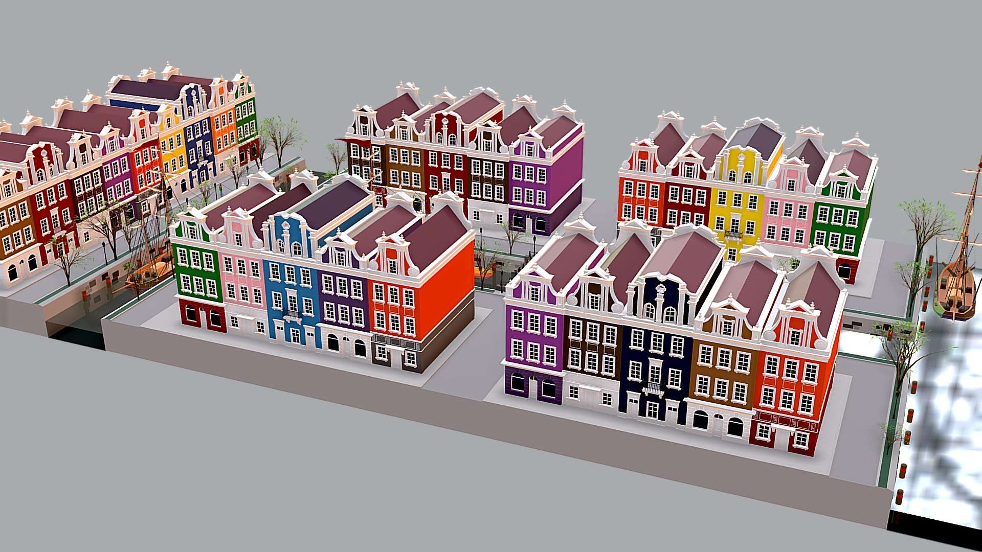 city Low-poly