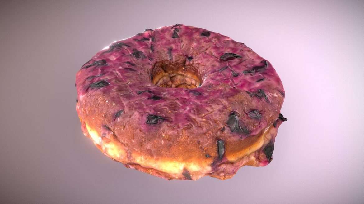 doughnut plant fresh blueberry 3d model