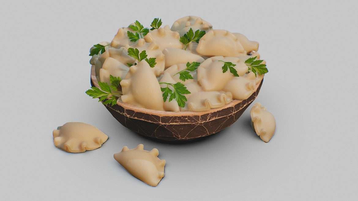 dumplings 3d model