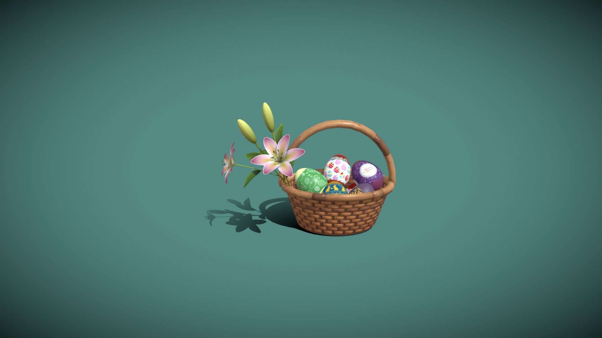 Easter Basket 3D Model