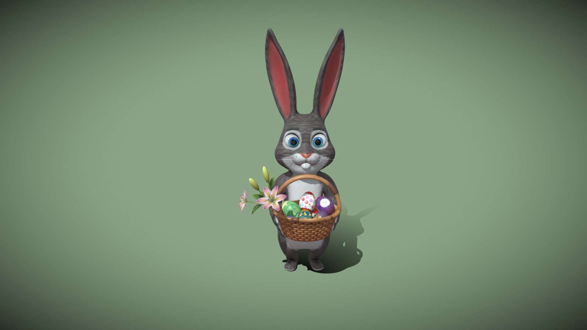 Easter Bunny 3D Model