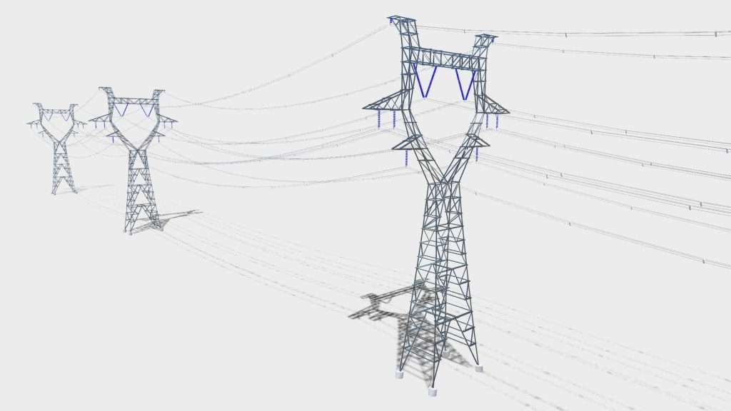 Download Electic Pylon 3D Model | Deep3DSea