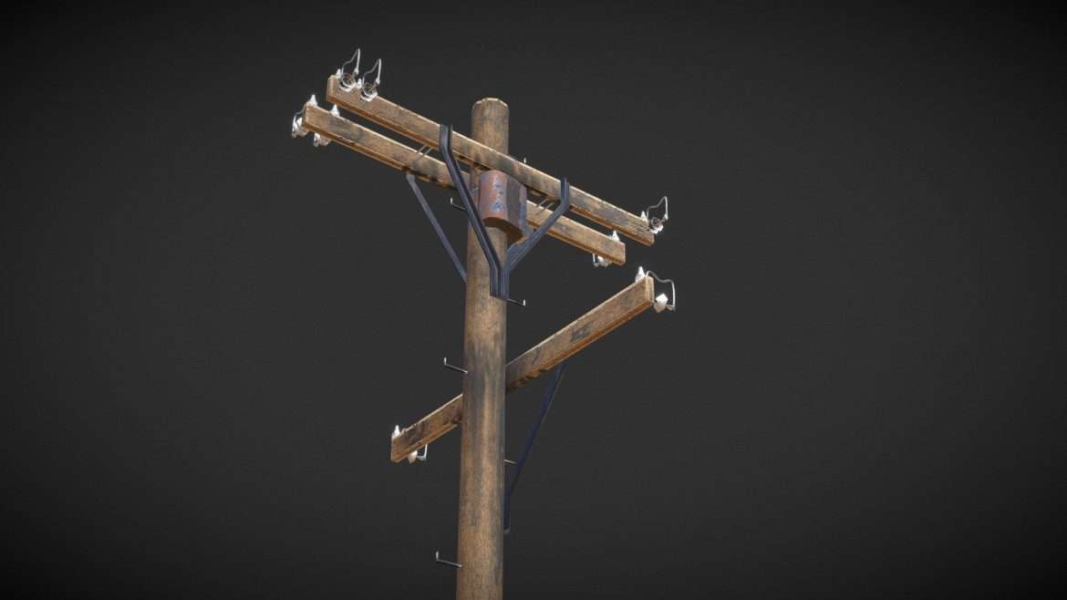 electric pole 3d model