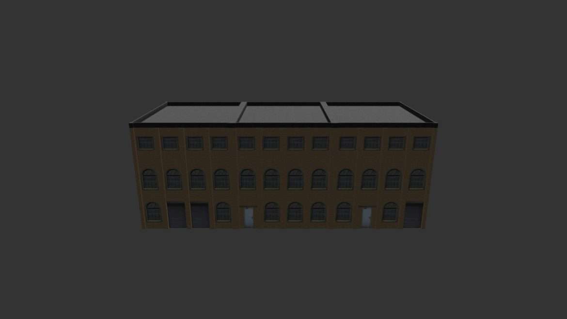 factory building 09 3d model