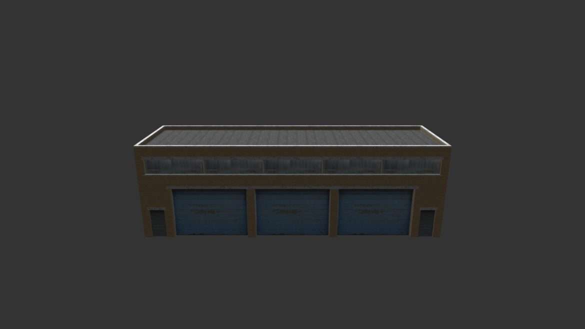 factory building 11 3d model
