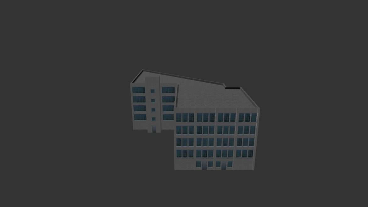 factory building 13 3d model