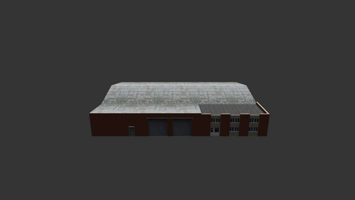 factory building 21 3d model