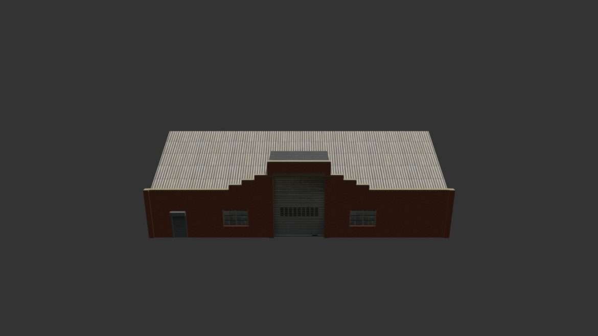 factory building 30 3d model