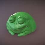 fat frog 3d model
