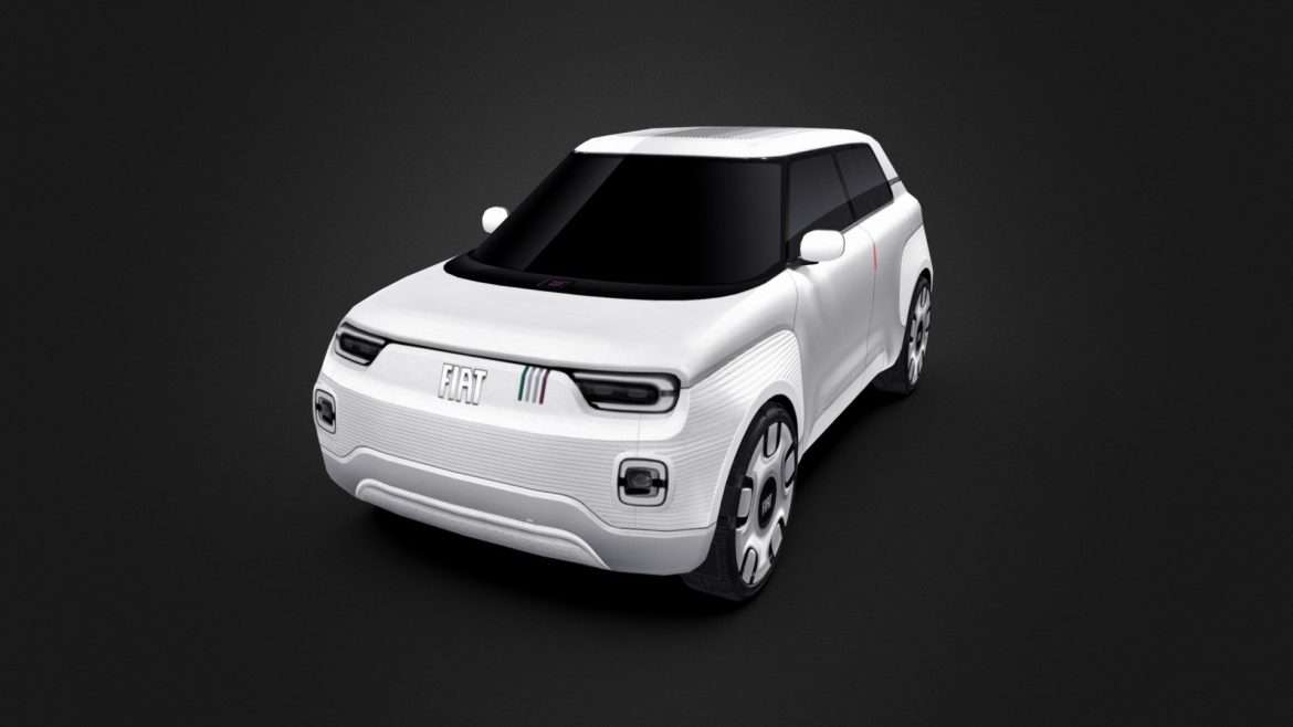 fiat centoventi concept 2019 new panda 3d model