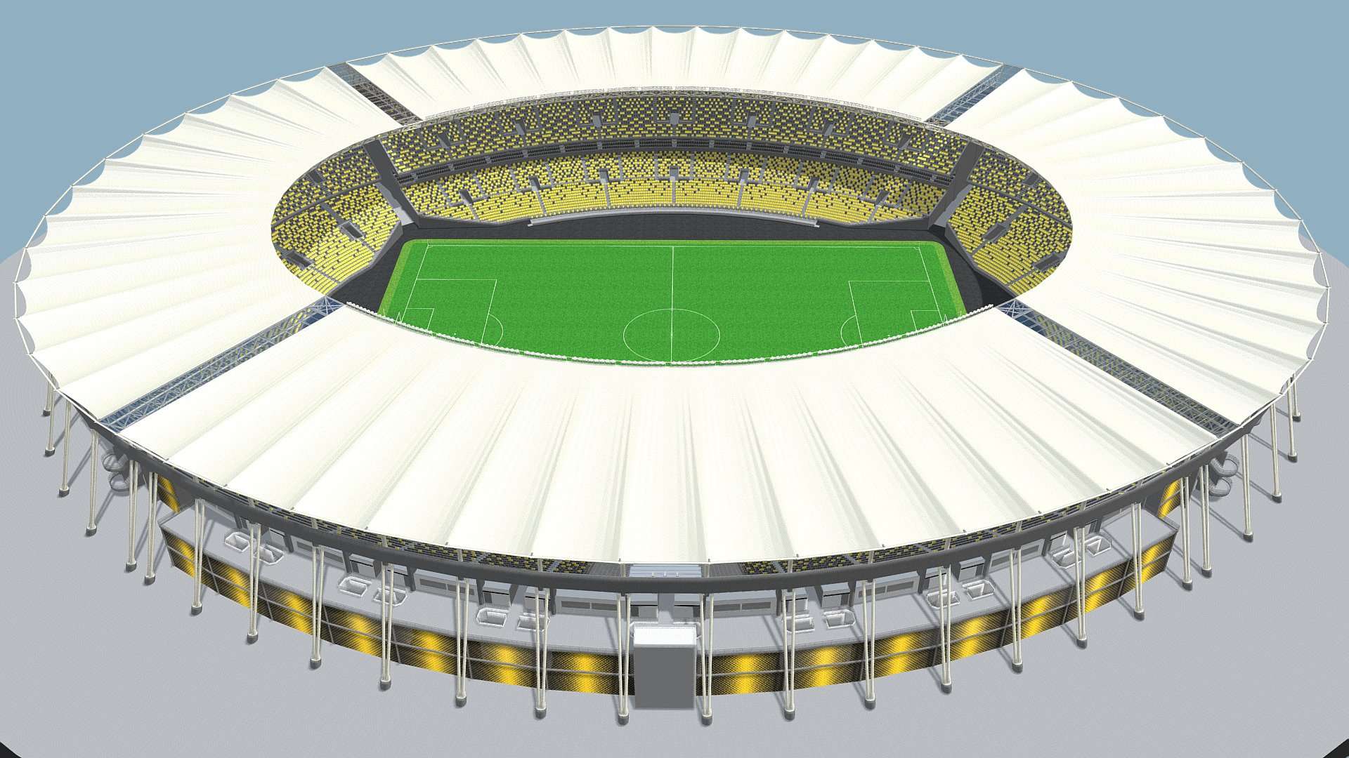 Fictional old stadium #1: Bowl with new roof