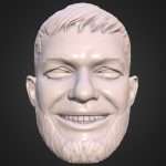 finn balor 3d printable portrait sculpt 3d model