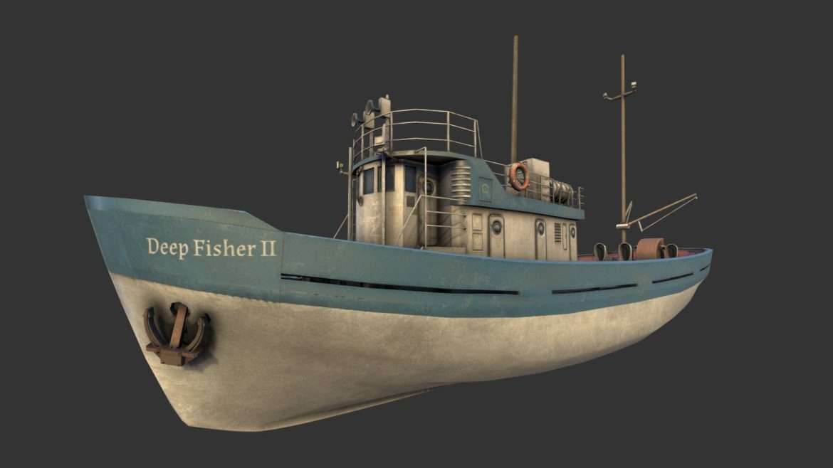 fishing boat 200th model 3d model