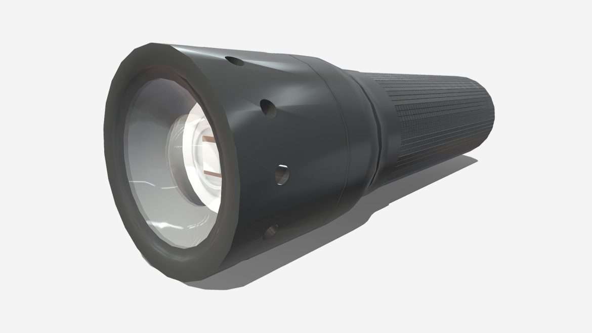 flashlight 3d model