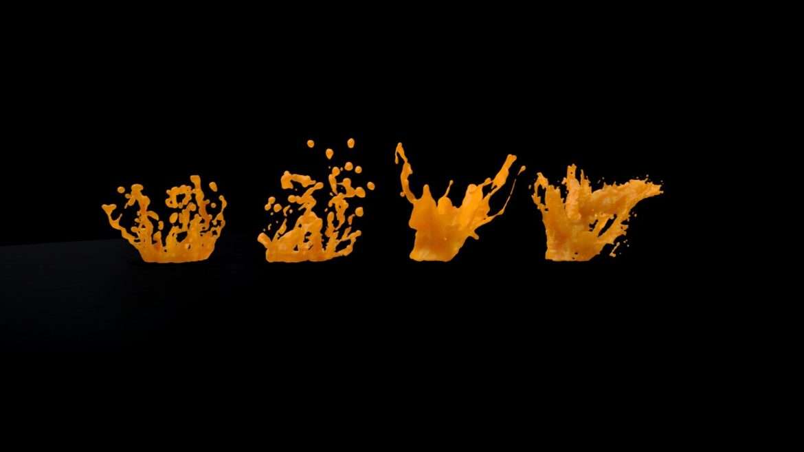 fluid splash 12 bundle 3d model