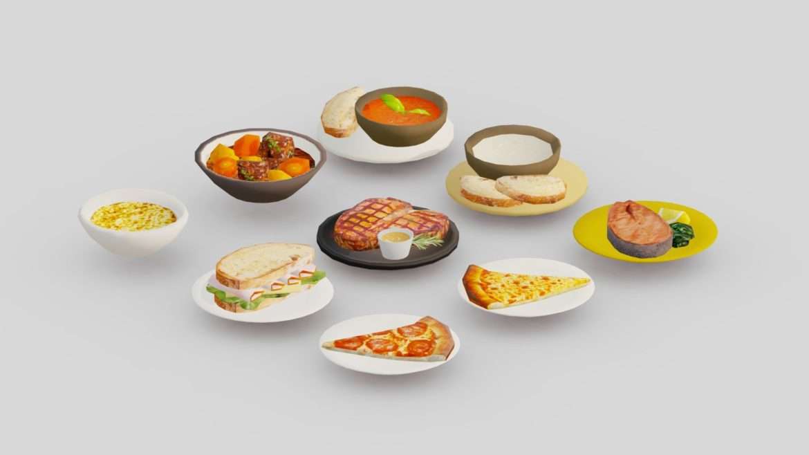 food low poliy g05 3d model