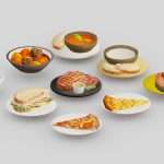 food low poliy g05 3d model