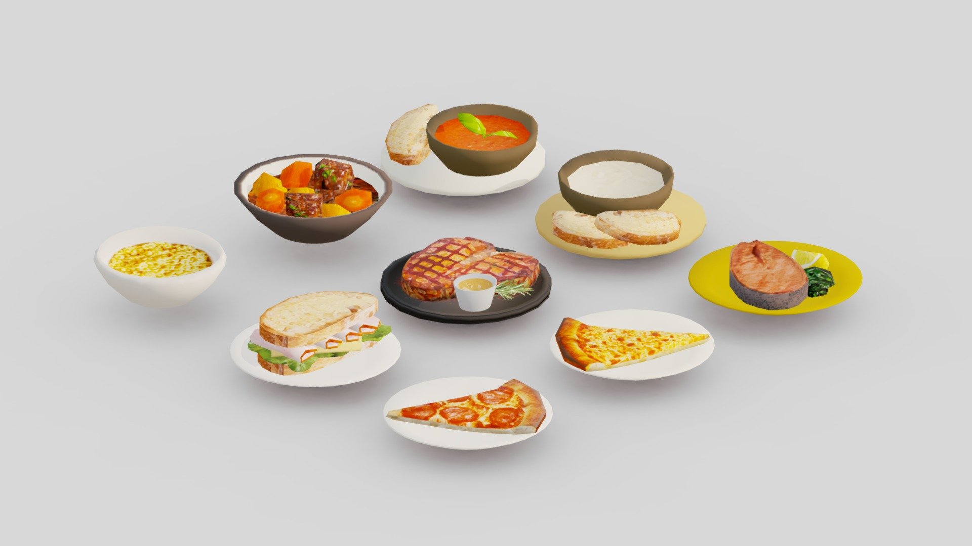 Food Low Poliy G05
