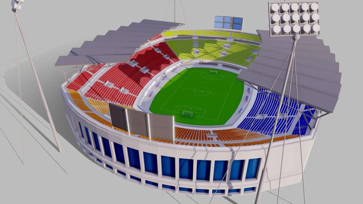football stadium 05 3d model