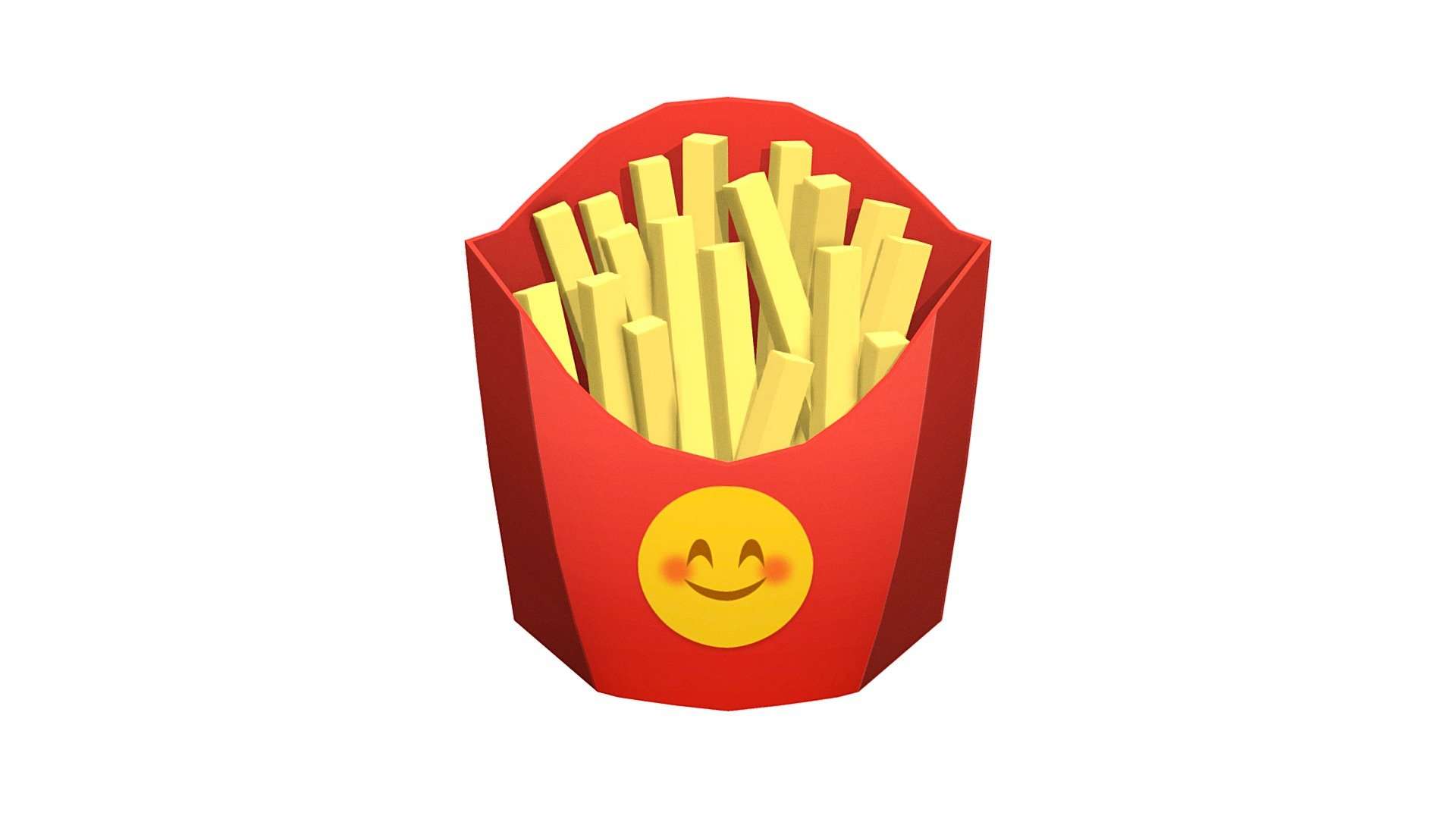 🍟 French Fries emoji (Low poly)