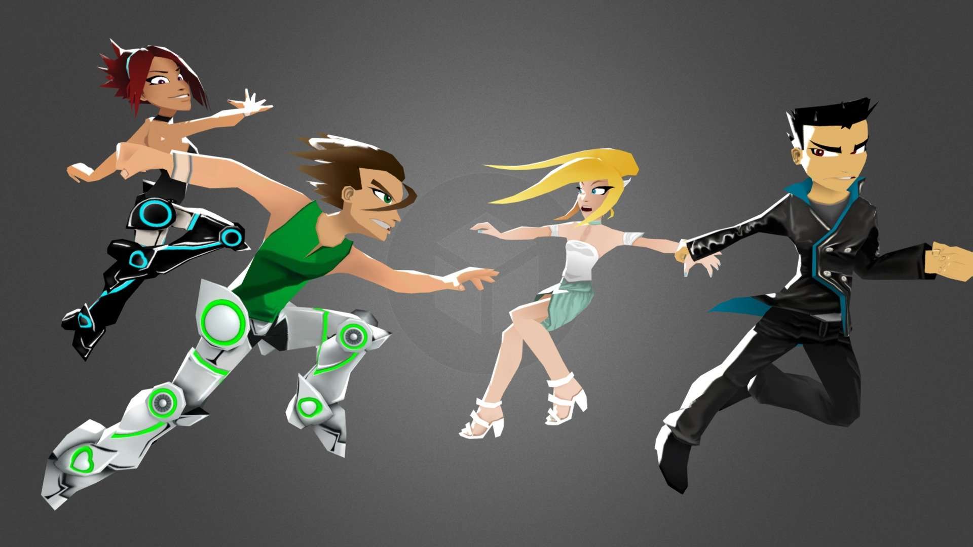 -FULL CAST- from Run, Dash, Spike.
