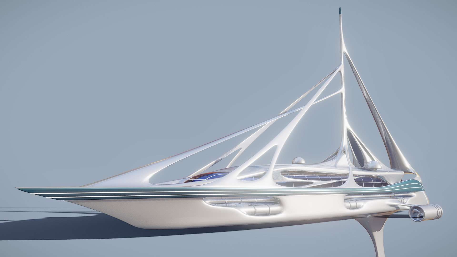 Futuristic Yacht 01