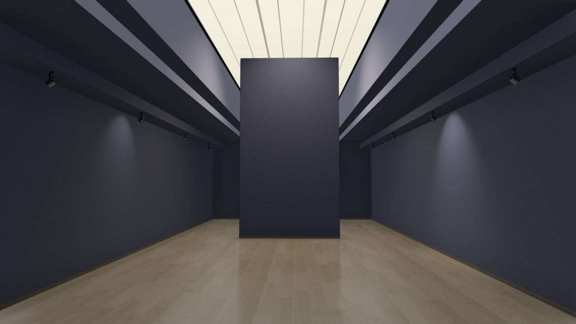 gallery 1 blue 3d model