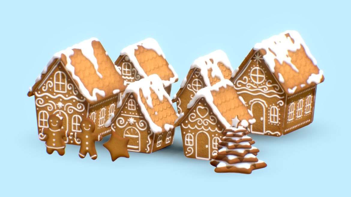 gingerbread pack 1 3d model