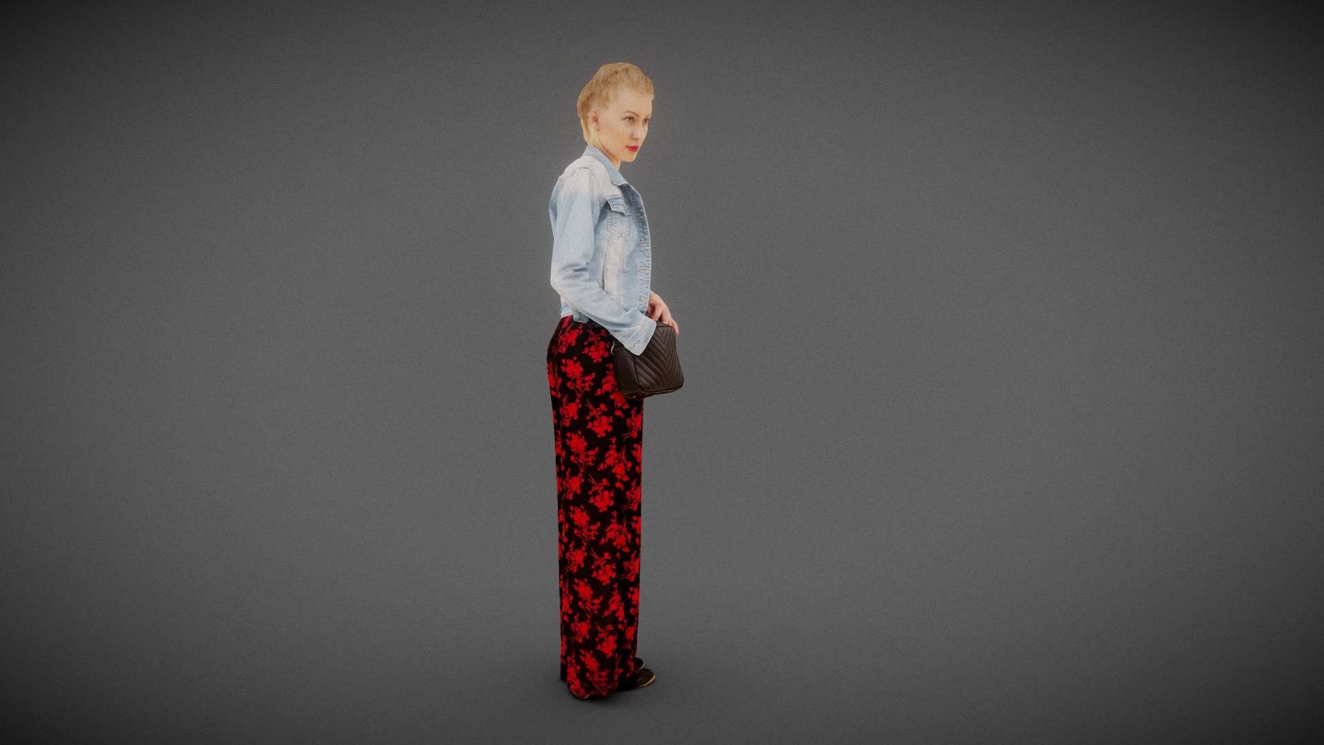 Girl reaching in Purse