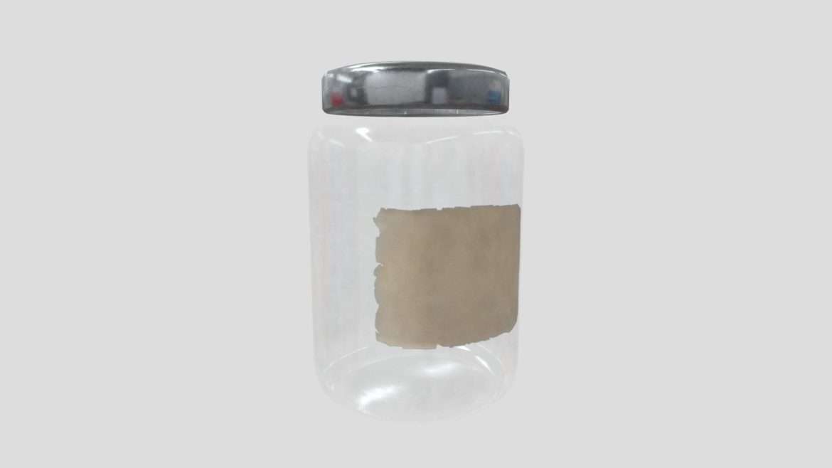 glass jar 3d model