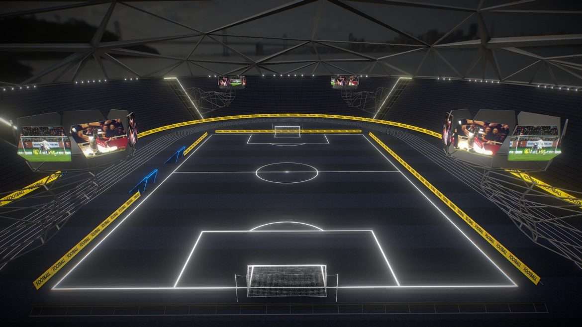 glow stadium pbr 3d model