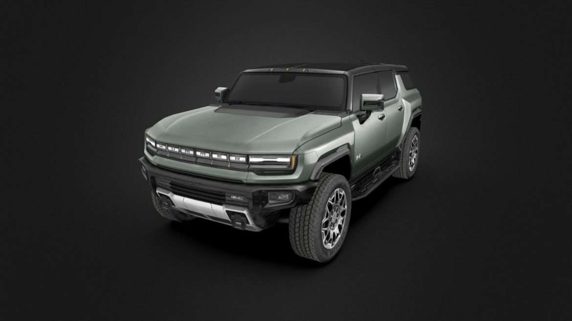 gmc hummer ev suv 2024 3d model