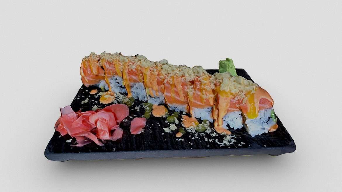 golden roll from izakaya 3d model
