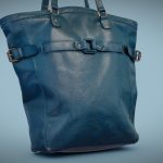 green leather handbag 3d model