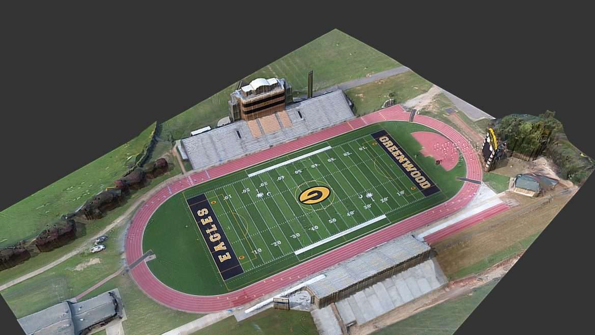 greenwood high school jw babb stadium 3d model