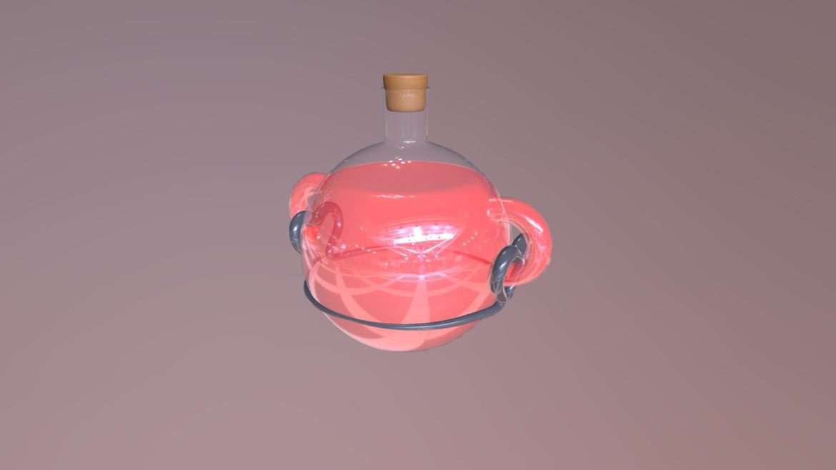 health potion 3d model