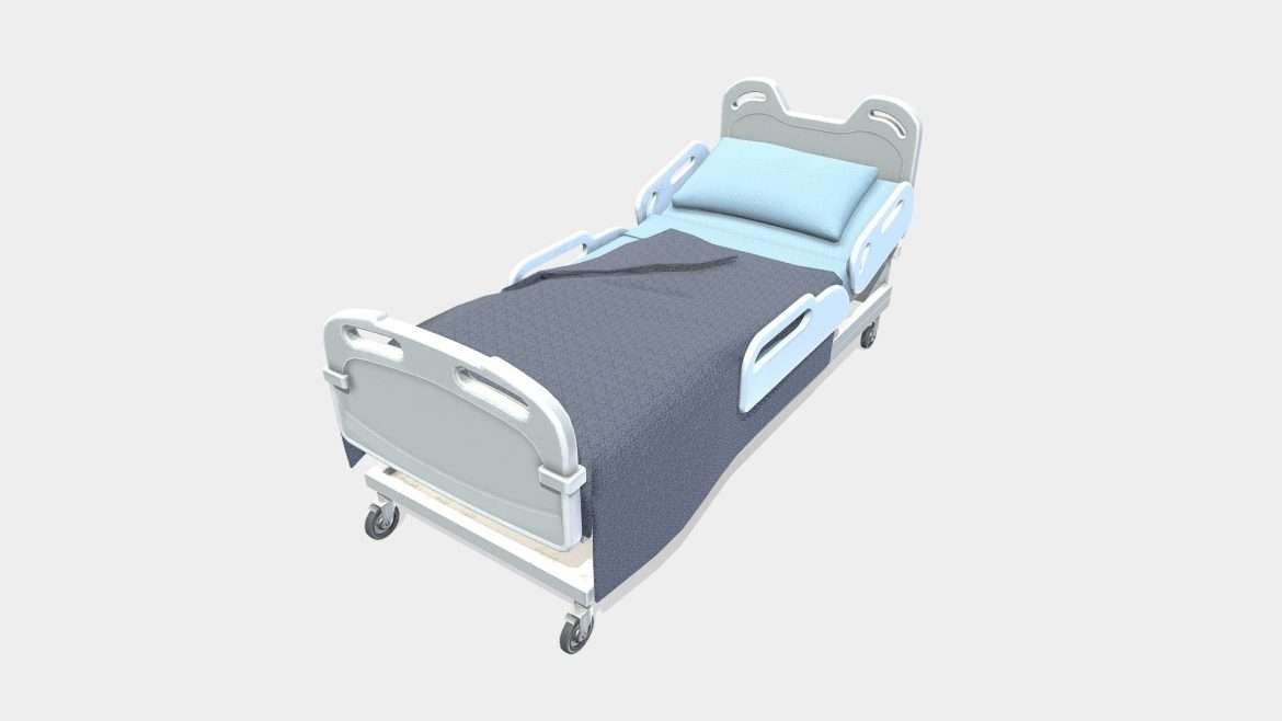 hospital bed 3d model