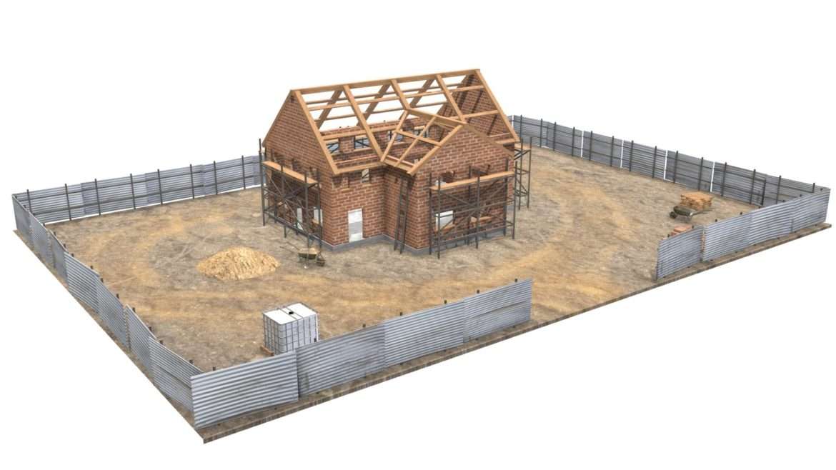 house construction 3d model