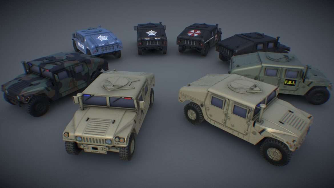 humvee m1045 cities skylines 3d model