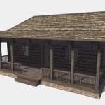 hunting cabin 3d model