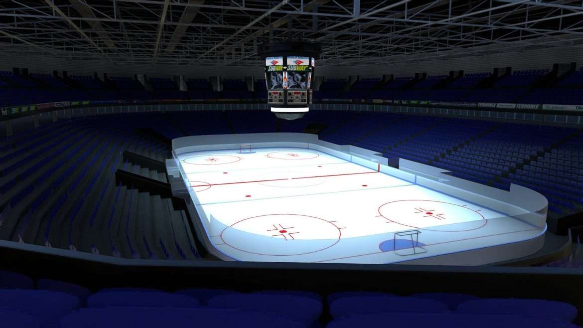 ice hockey stadium 3d model