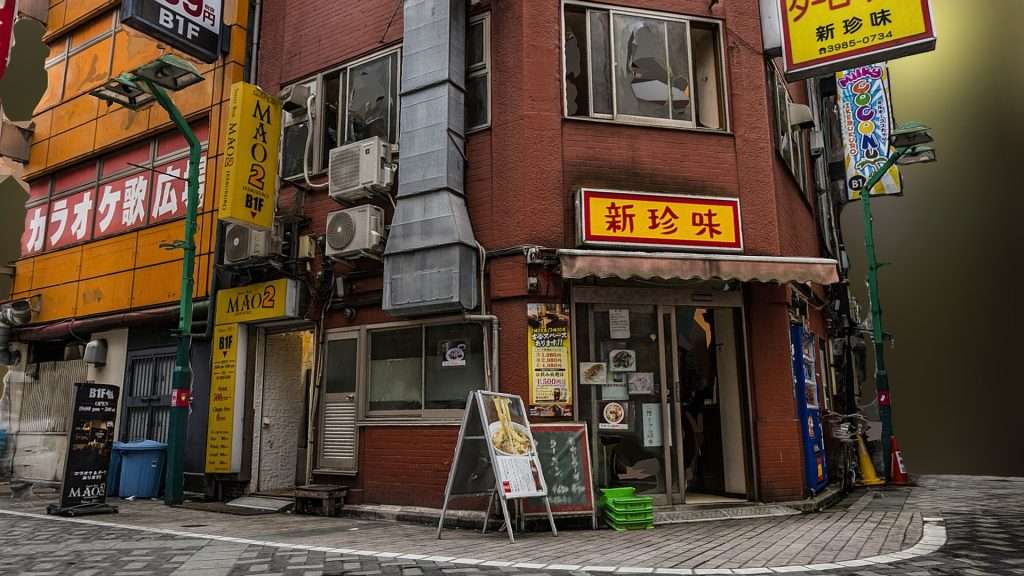Ikebukuro corner restaurant scan - deep3dsea