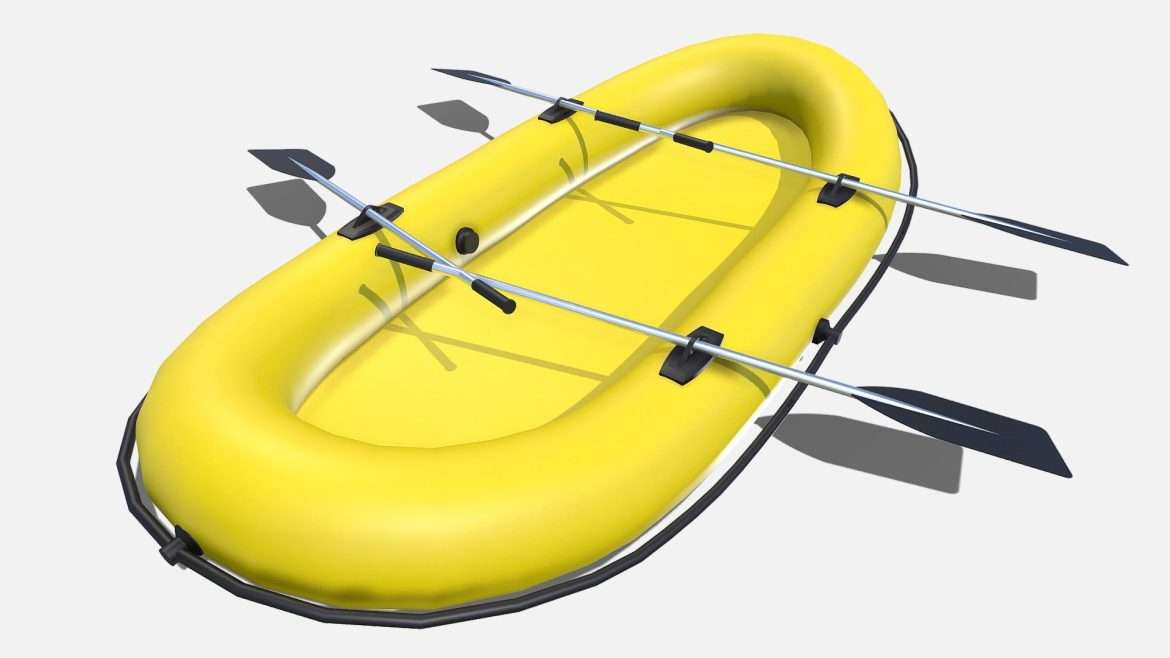 inflatable boat 3d model