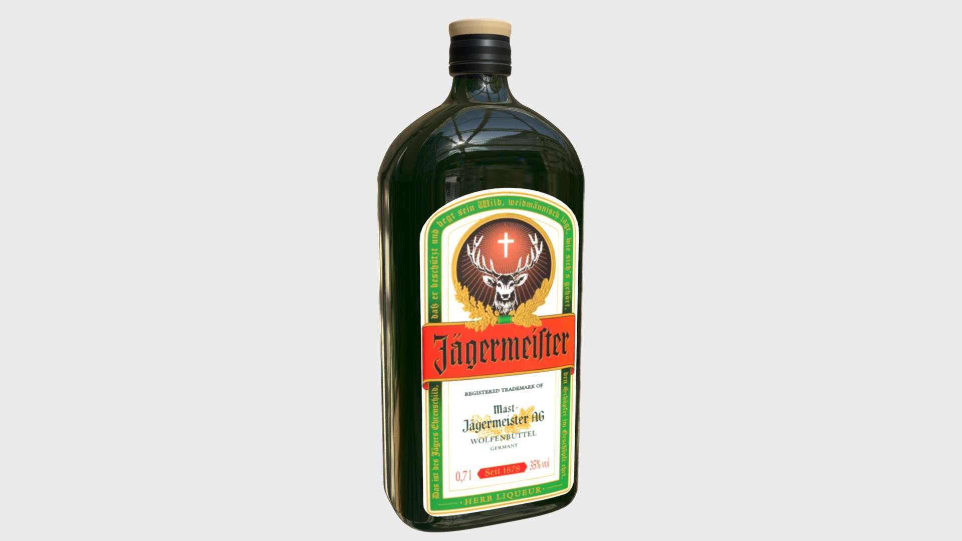 Jagermeister liqueur bottle