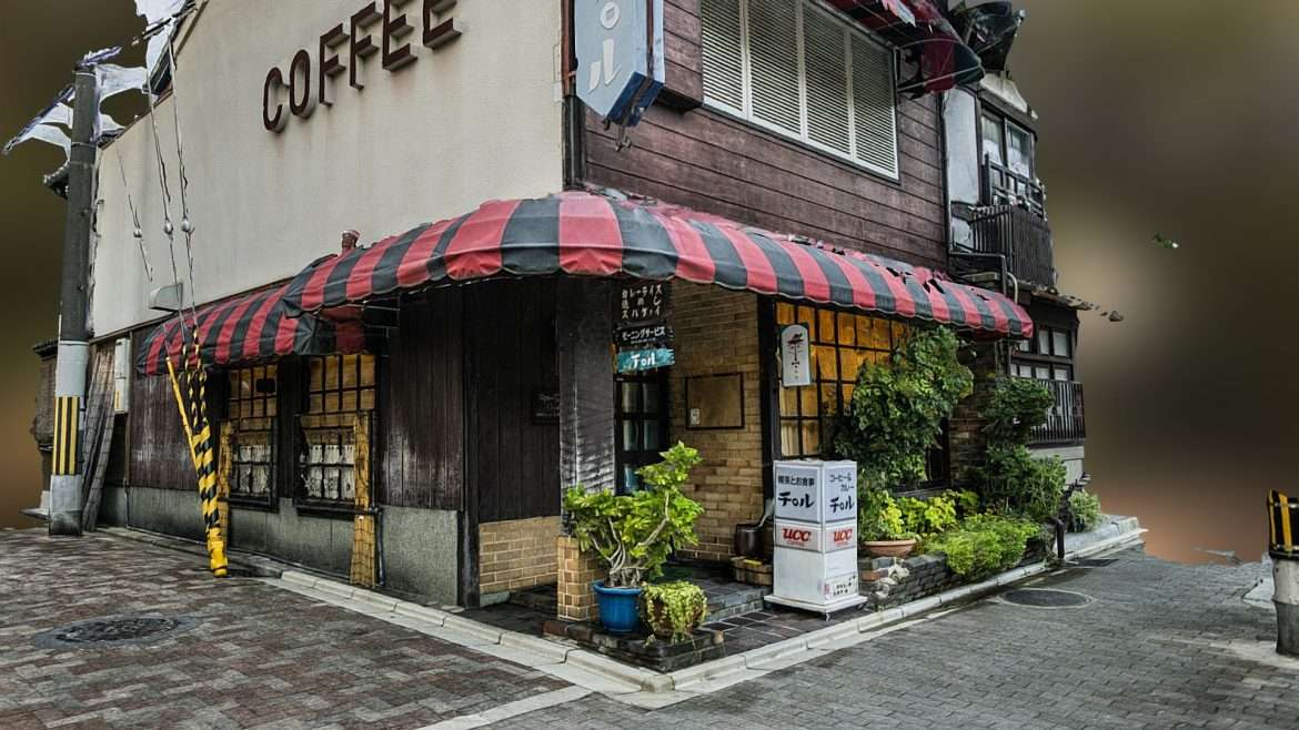 japanese coffee corner scan 3d model