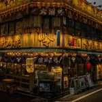 Japanese restaurant at night photogrammetry scan