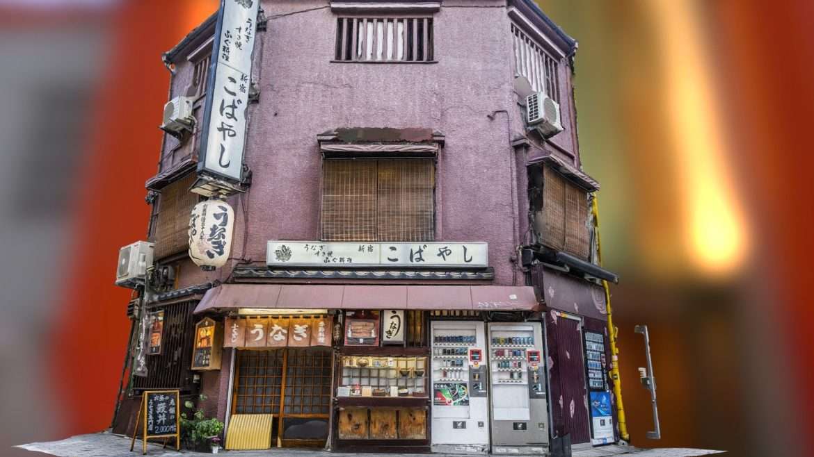 japanese restaurant building 1m scan 3d model