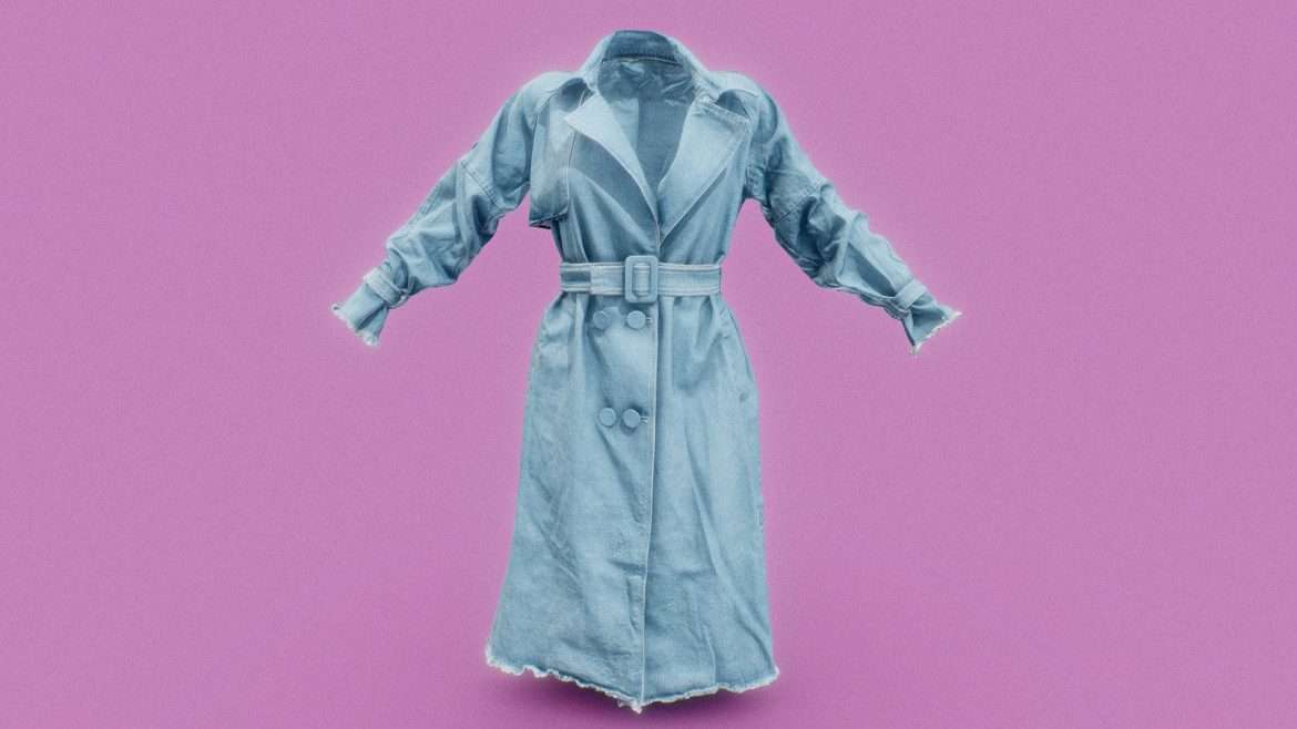 jeans coat 3d model