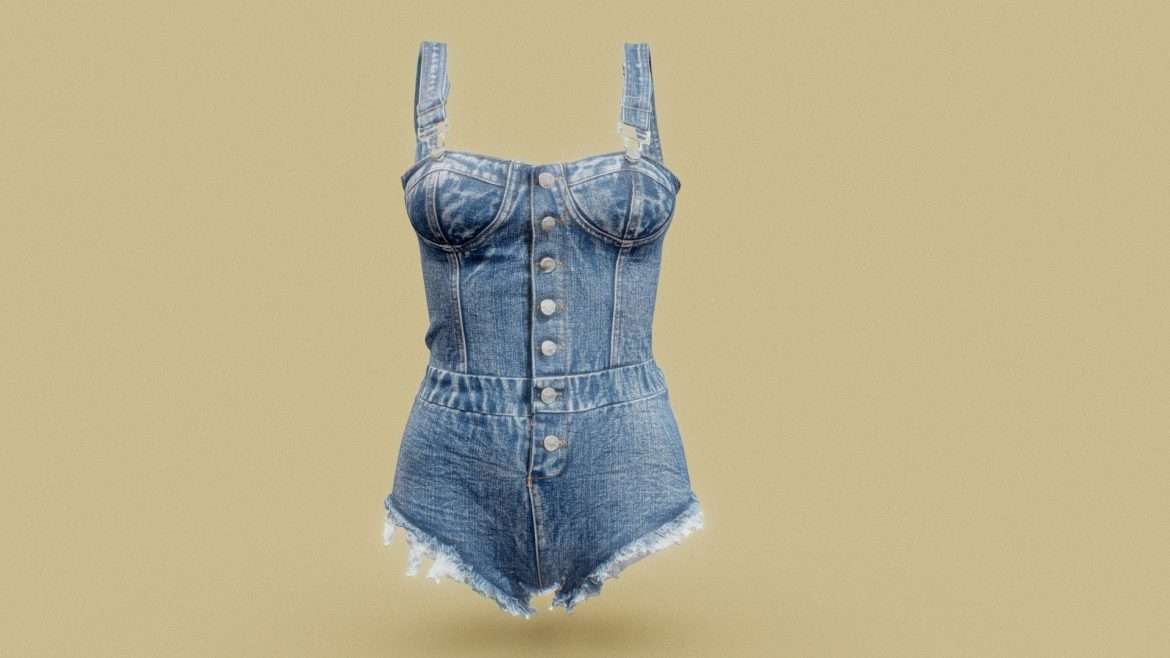 jeans dance suit 3d model